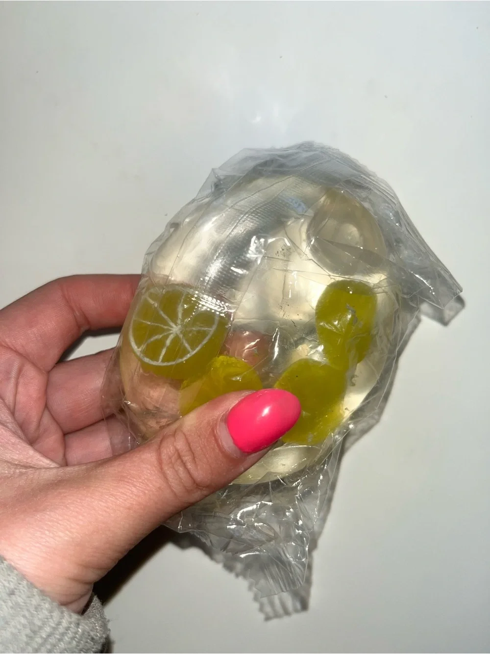 Lemon coconut oil ball squishy